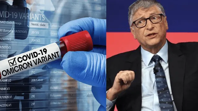 Bill Gates se pronunció sobre la nueva variante de ómicron.