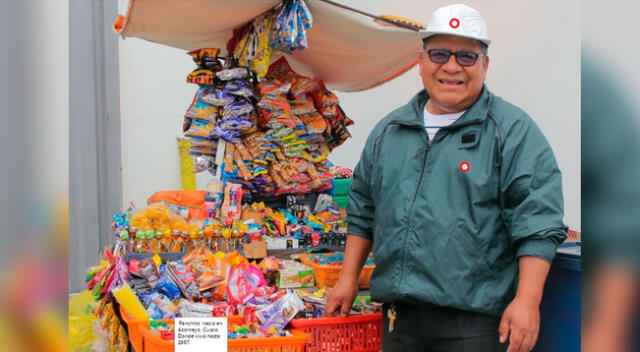 Panchito tiene más de 25 años trabajando como vendedor de golosinas en los exteriores de la USMP.