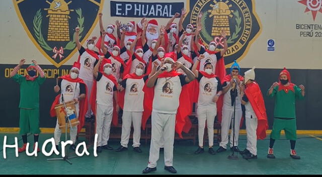 Internos del penal de Huaral interpretan villancicos de Navidad