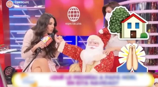 Rebeca Escribens le pidió a Papa Noel una casa con piscina.