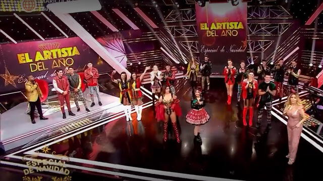 Los integrantes de Esto es Guerra se presentaron en la pista de baile de Gisela Valcárcel.