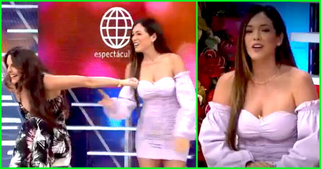 Jazmín Pinedo se presentó en 'Más espectáculos'.