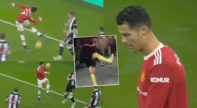 Cristiano Ronaldo protagonizó una singular escena en el Manchester United vs Newcastle.