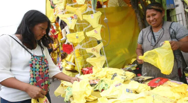 Año Nuevo: esperan vender más de 1 millón de prendas interiores en Gamarra