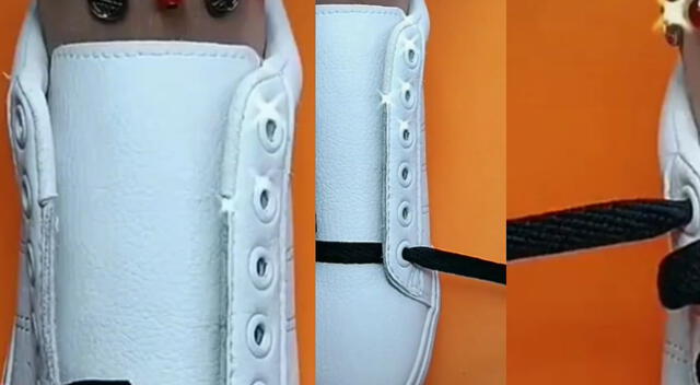 Singular video de cómo amarrar los pasadores de zapatillas es un éxito en las redes sociales.