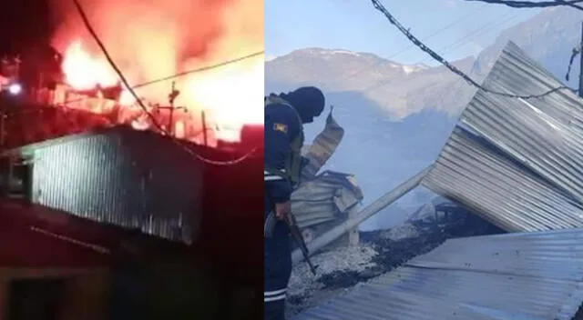 incendio de gran magnitud en La Rinconada