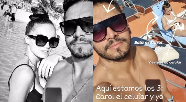 Rafael Cardozo viene compartiendo imágenes de sus lujosas vacaciones con Carol Reali tras pedirle la mano, pero no dejó de hacerle un curioso reclamo.