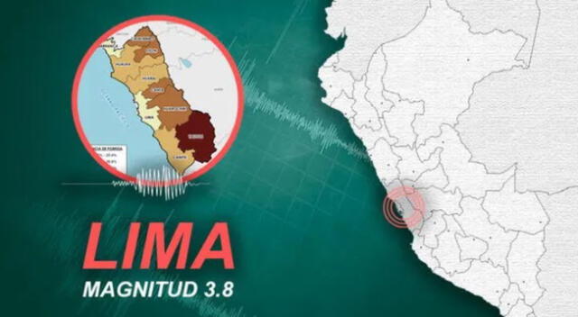 Fuerte sismo de 3.8 sorprendió esta noche a los vecinos de Lima