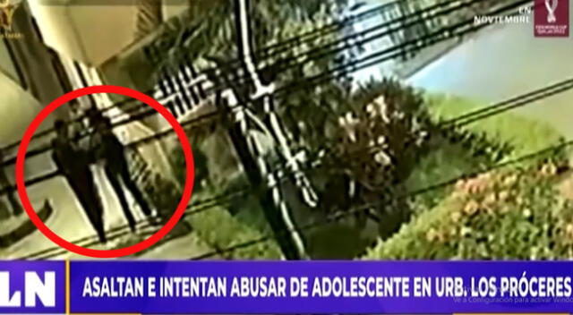 Surco: sujeto asalta con cuchillo a una adolescente e intenta abusar de ella [VIDEO]