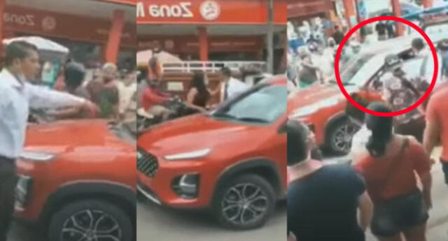 La escena se ha vuelto viral en las redes sociales.