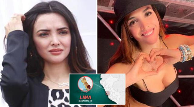 Rosángela Espinoza asustada tras fuerte temblor en Lima
