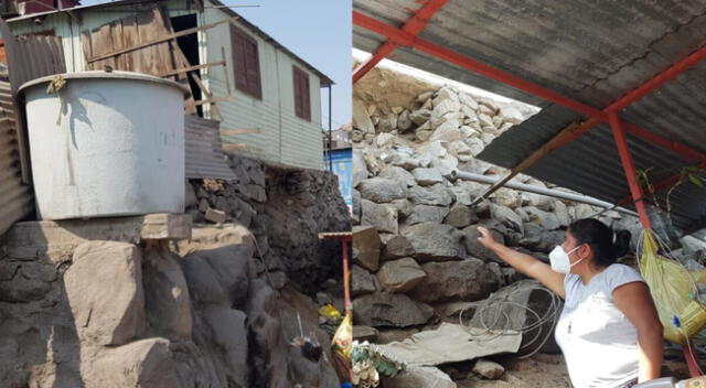 SJL: cimiento de casa se viene abajo tras temblor en Lima y daña vivienda contigua [VIDEO]