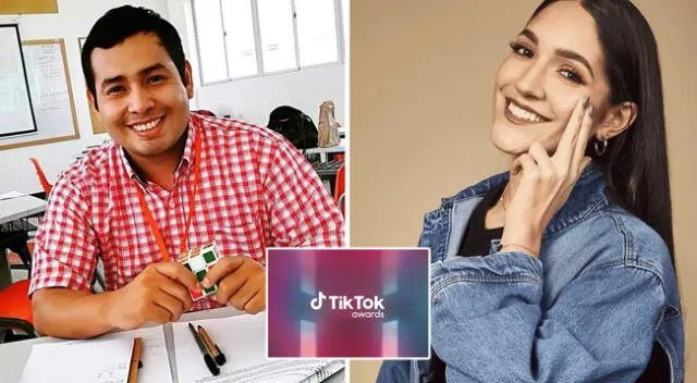Cómo votar por los peruanosJeffrey Navarro y Sandra Llosa en los Tiktok Awards 2022.