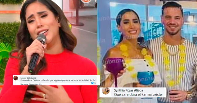 Melissa Paredes y Anthony Aranda son duramente criticados en redes sociales.