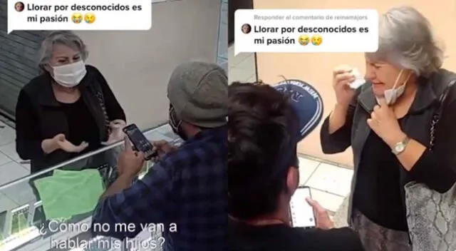 Adulta mayor se topó con la sorpresa que el celular no estaba malogrado, sino eran sus hijos.