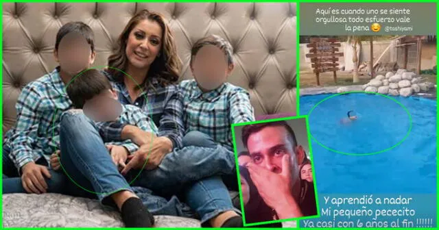 Karla Tarazona orgullosa de su hijo menor, fruto de su ex relación con Christian Dominguez.