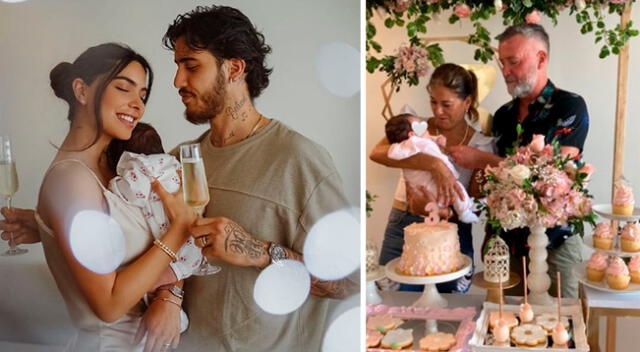 Ivana Yturbe festejó el cumple mes de su bebé Almudena.