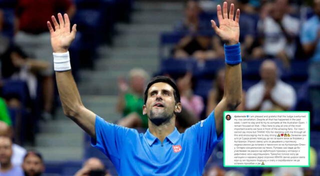 La palabra de Novak Djokovic tras conocerse el fallo del Tribunal Federal de Australia.