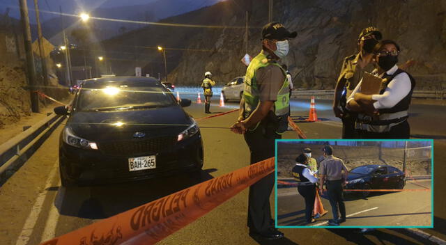Cámaras de seguridad grabaron el preciso momento en que el asesino huye  tras haber matado a dos sujetos en La Molina.