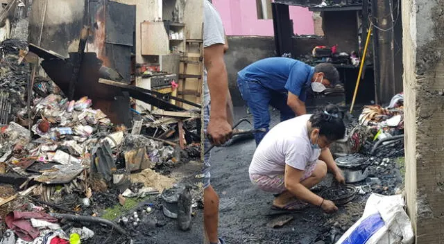 Incendio en el Rímac consumió una vivienda esta madrugada de 15 de enero.