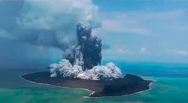 El volcán de Tonga dejó de verse tras la erupción.