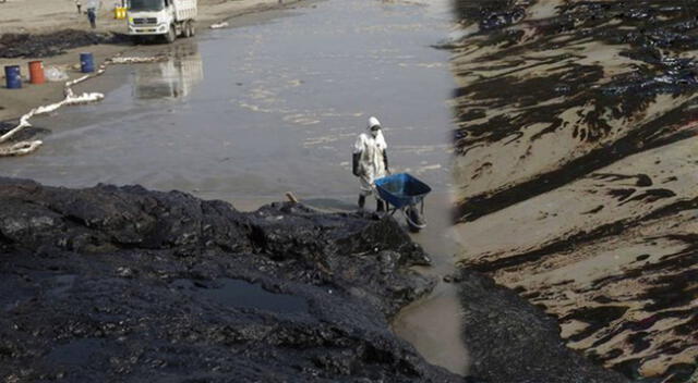 Playas del litoral peruano quedan contaminadas tras derrame de petróleo.