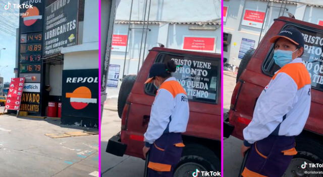 El joven se acercó hasta una estación de Repsol.