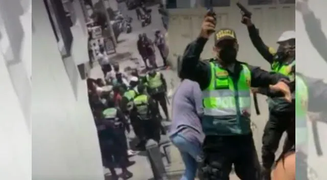 Policía tuvo que repeler a extranjeros que quisieron evitar intervención a chofer de cúster.