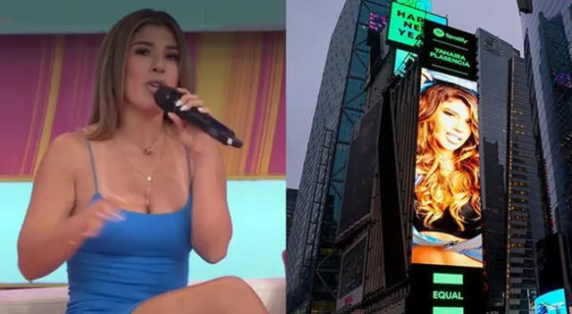 Yahaira Plasencia tras aparición en el Times Square de New York