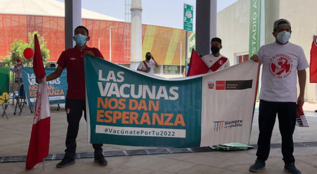 San Luis: hinchas de la selección peruana se unen a campaña de vacunación contra el COVID-19
