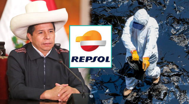 Pedro Castillo, culpó a Repsol de los graves daños en el mar peruano y le recordó que tomará medidas.
