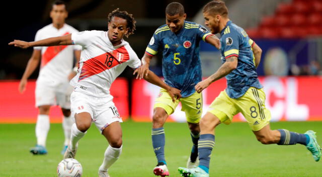 Perú y Colombia se enfrentan por la fecha 15 de las Eliminatorias Qatar 2022.