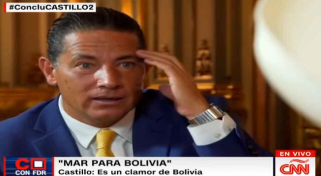 El periodista internacional de CNN se sorprendió al escuchar que Pedro Castillo dijera “mar para Bolivia”.