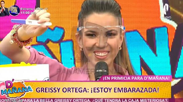 Greyssi Ortega feliz con su embarazo.