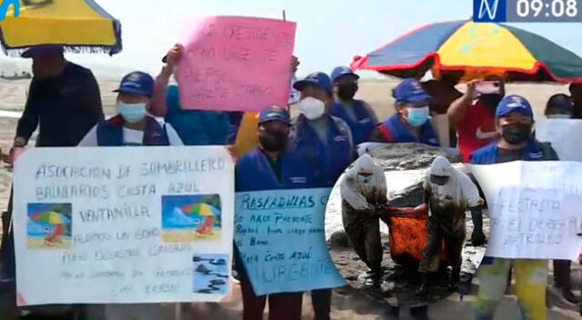 Los vendedores ambulantes de las playas de Ventanilla han sido uno de los más afectados ante el derrame de petróleo.