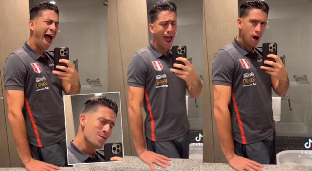 Santiago Ormeño, delantero de la selección peruana, llamó la atención en las redes sociales.