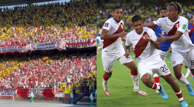 Perú vs. Colombia: Hinchas peruanos silencian a hinchada colombiana en estadio de Barranquilla [VIDEO]