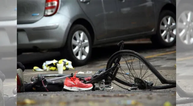 Joven y menor de edad mueren tras ser arrollados con sus bicicletas en Arequipa.