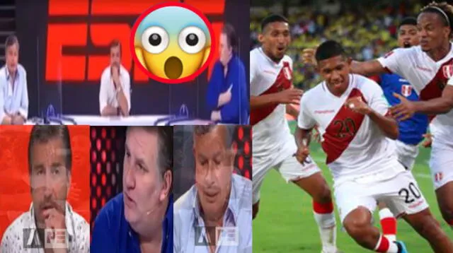 Periodistas chilenos reaccionan EN VIVO a triunfo de Perú ante Colombia.