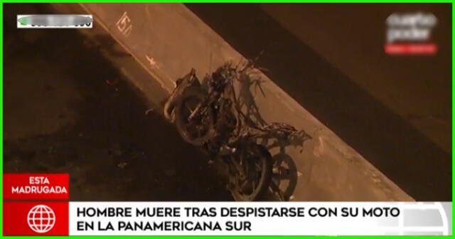 Hombre muere tras despistarse en la Panamerica Sur.