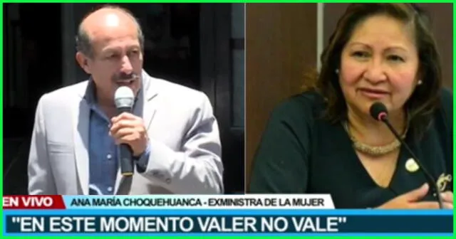 Ana María Choquehuanca indignada con la defensa del Primer Ministro.