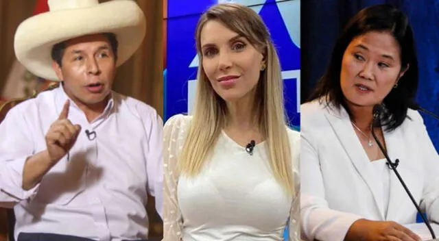 Conductora de TV arremetió contra Pedro Castillo y Keiko Fujimori, y dijo que se vayan ambos.