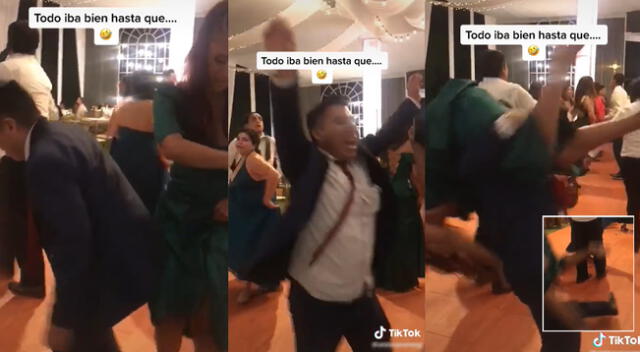 Singular baile de la pareja en una fiesta se hizo viral en las redes sociales.