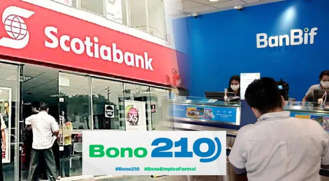 Cronograma de pagos BONO 210 Banbif y Scotiabank.
