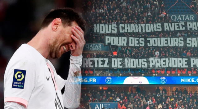 Lionel Messi y sus compañeros fueron cuestionados por los ultras del PSG.