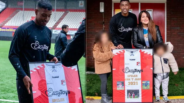 Esposa de Miguel Araujo revela cuánto se demoró el jugador en pedirle matrimonio Foto: composición/FC Emmen