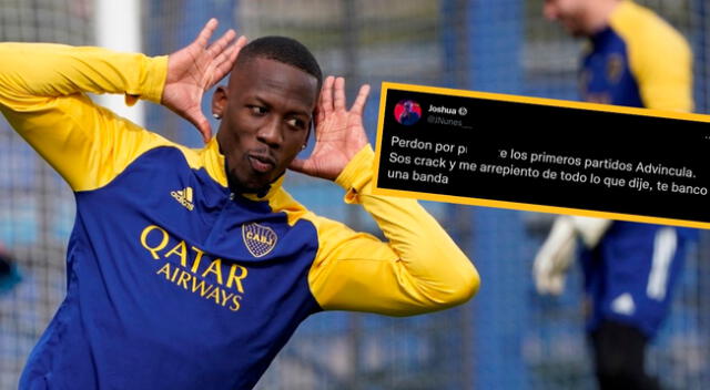 Luis Advíncula fue una de las figuras en el debut de Boca Juniors en la Copa de la Liga Profesional ante Colón.