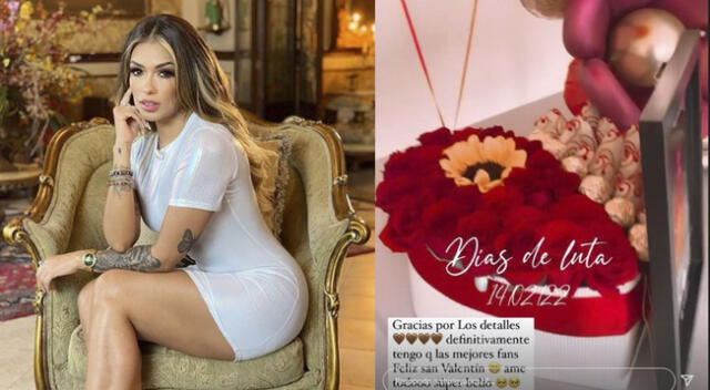 Shirley Arica es sorprendida y dedica emotivo mensaje por San Valentín