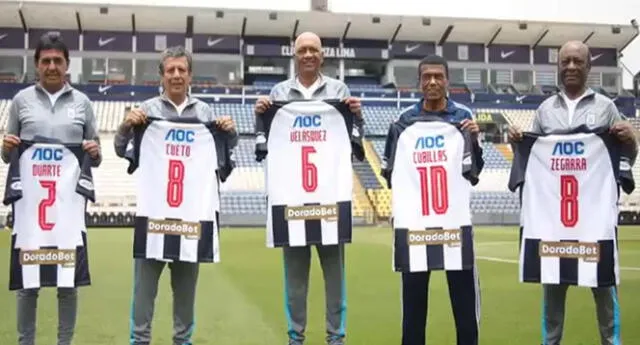 Duarte, Cueto, Velásquez, 'Cubillas' y 'Pitín' Zegarra son los Embajadores de Alianza Lima.