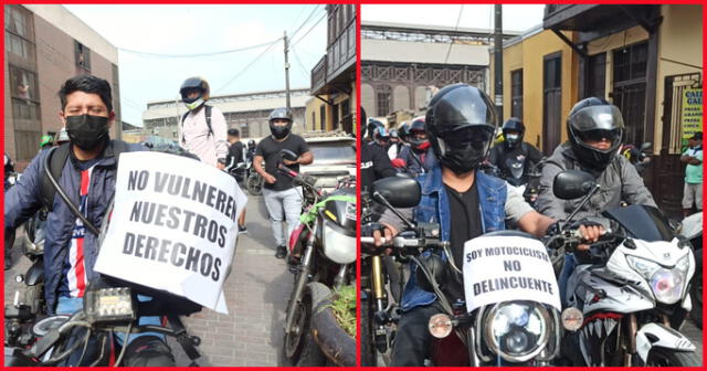 Gremio de Motociclistas se aproximan a la PCM a mostrar su disconformidad con la nueva ley.